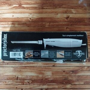 Proctor Silex White Electric Knife
